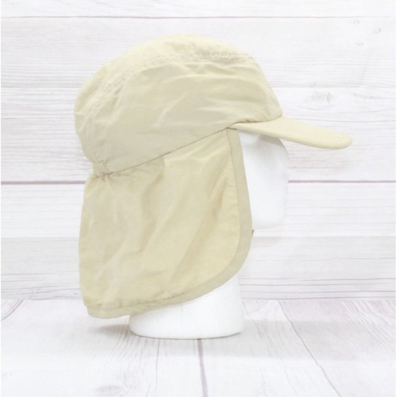 LL Bean Kids Tan Nylon Buzz Off Insect Shield Summer Trapper Hat Size L - Picture 3 of 9